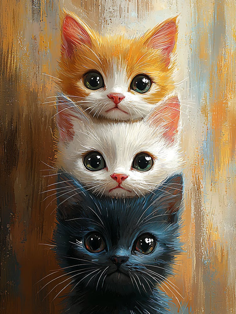 Cute Cats Stacked Together 9