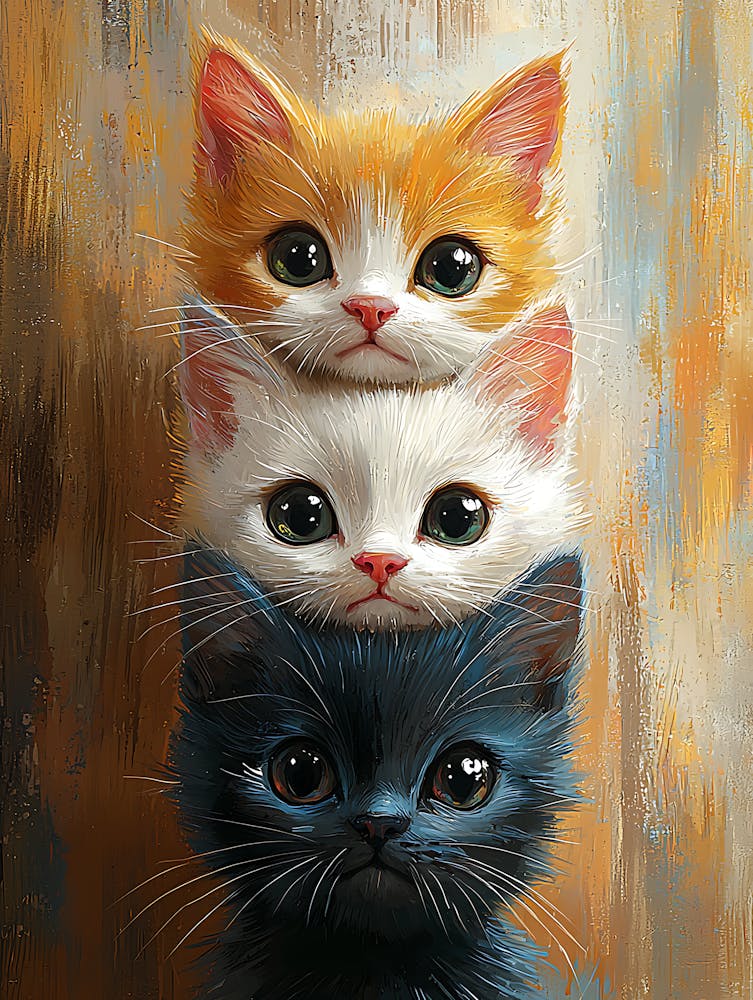 Cute Cats Stacked Together 9