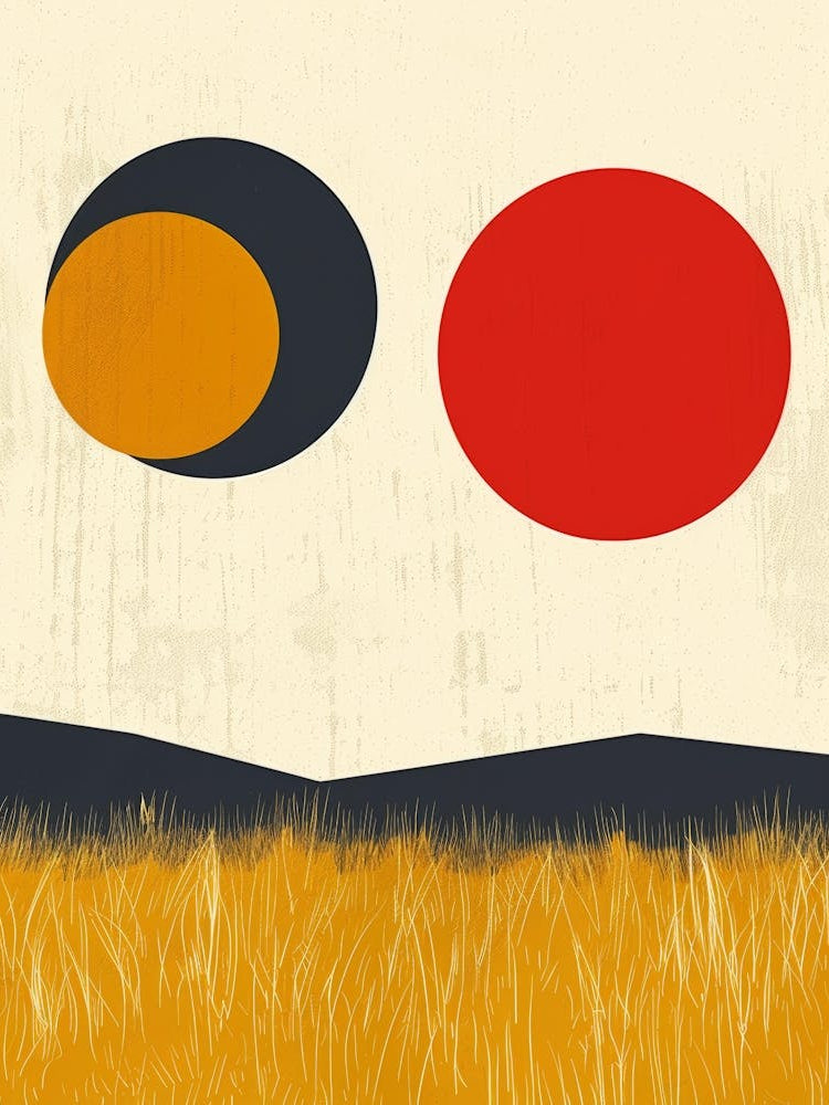 Two Circles In A Field