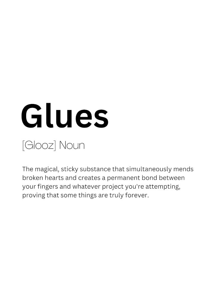 Glues Definition Meaning
