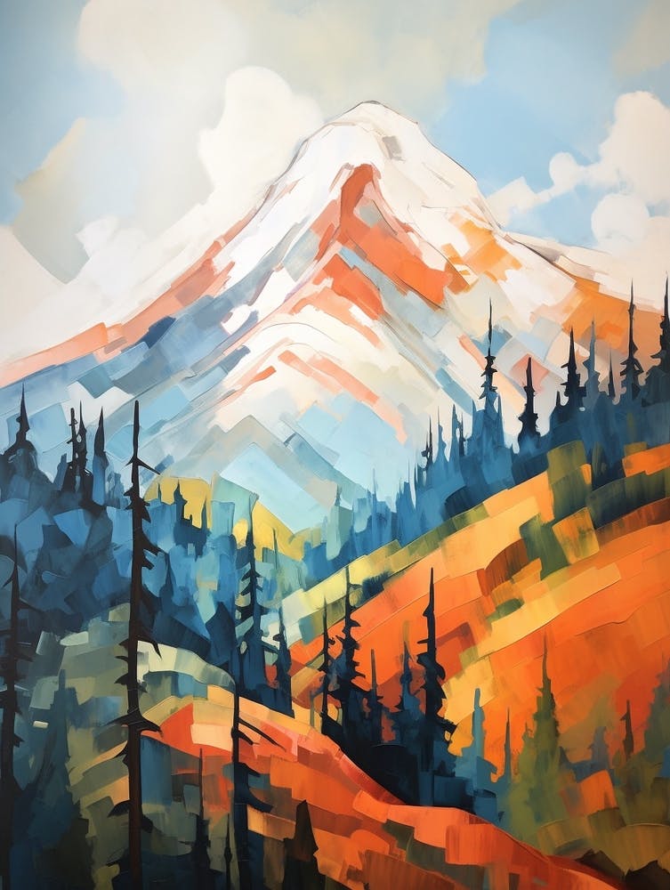 Mount Rainier Usa 1 Mountain Painting
