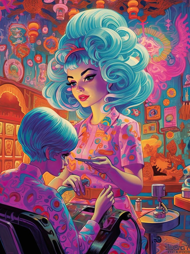 Vintage Hairdresser Kitsch 2