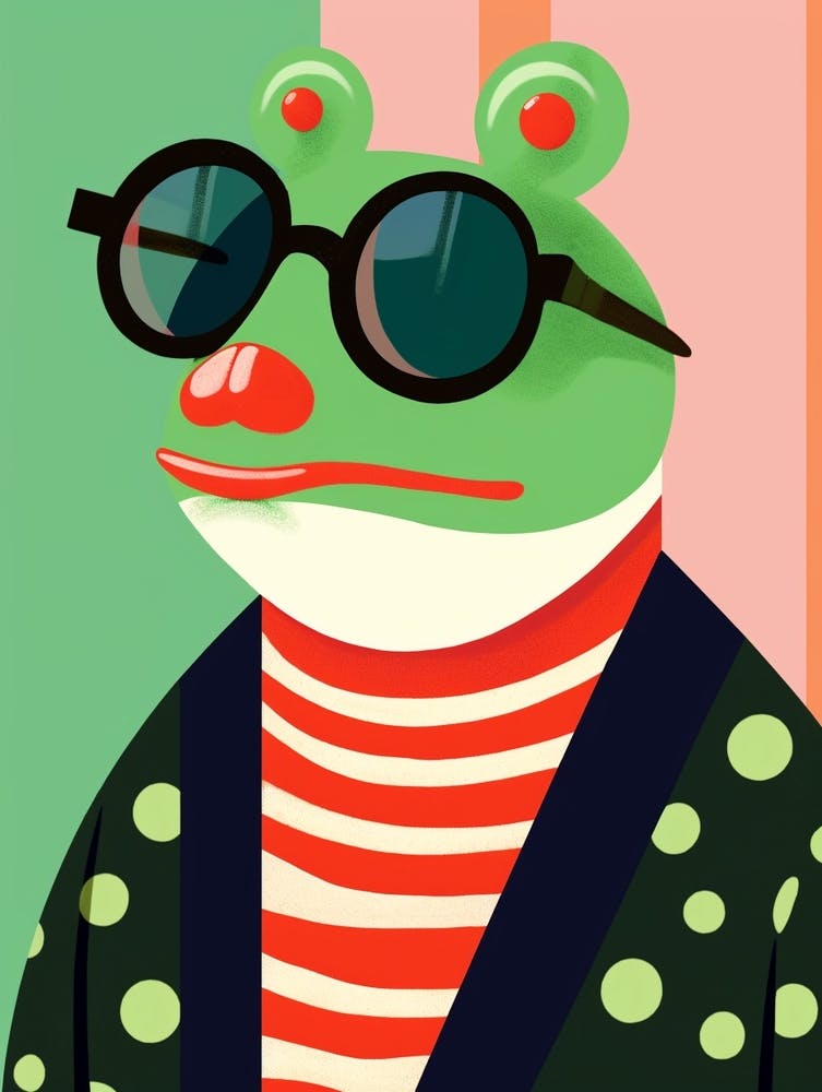 Little Frog 1 Wearing Sunglasses