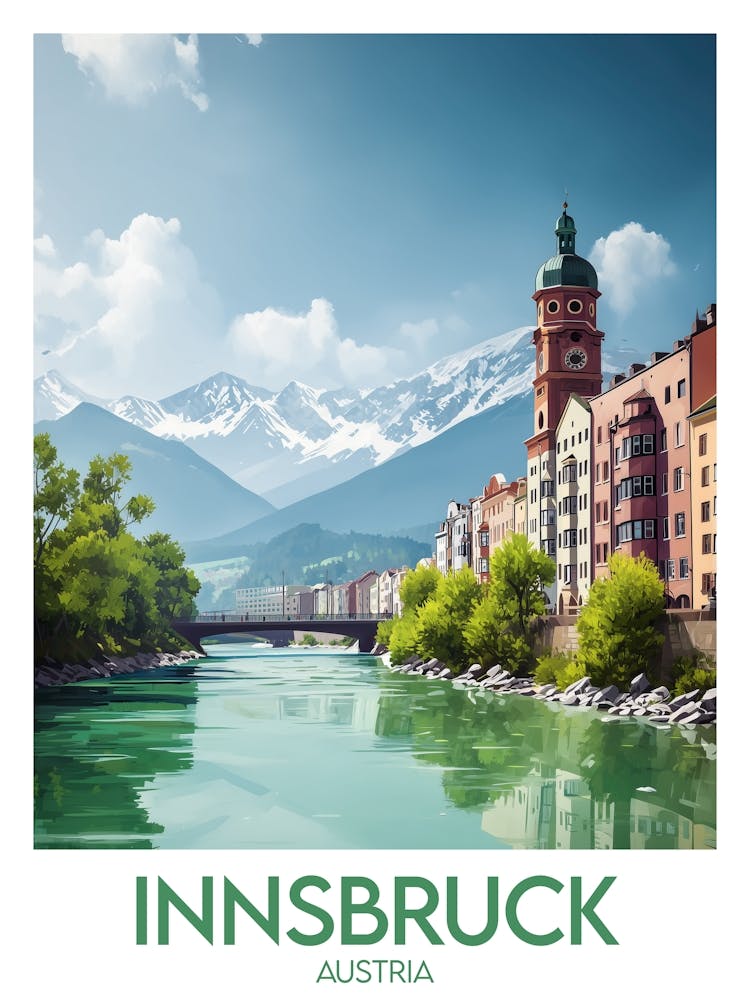 Affiche de voyage Innsbruck