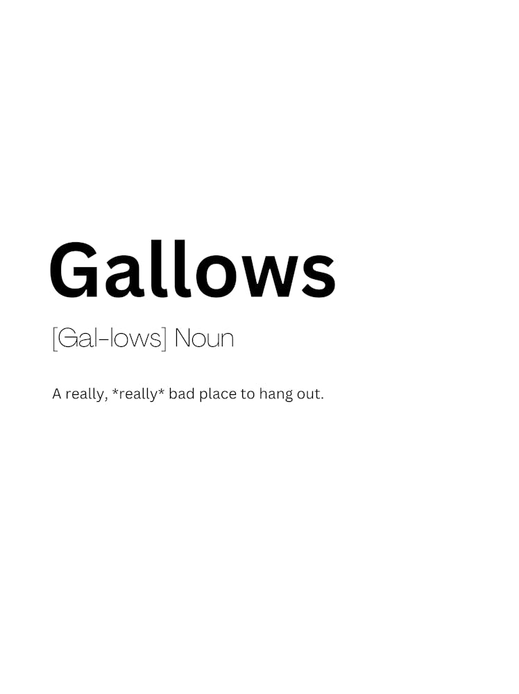 Gallows Definition Meaning 1