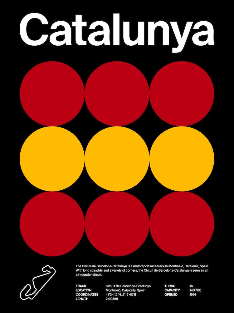 Mid Century Dark Catalunya F1