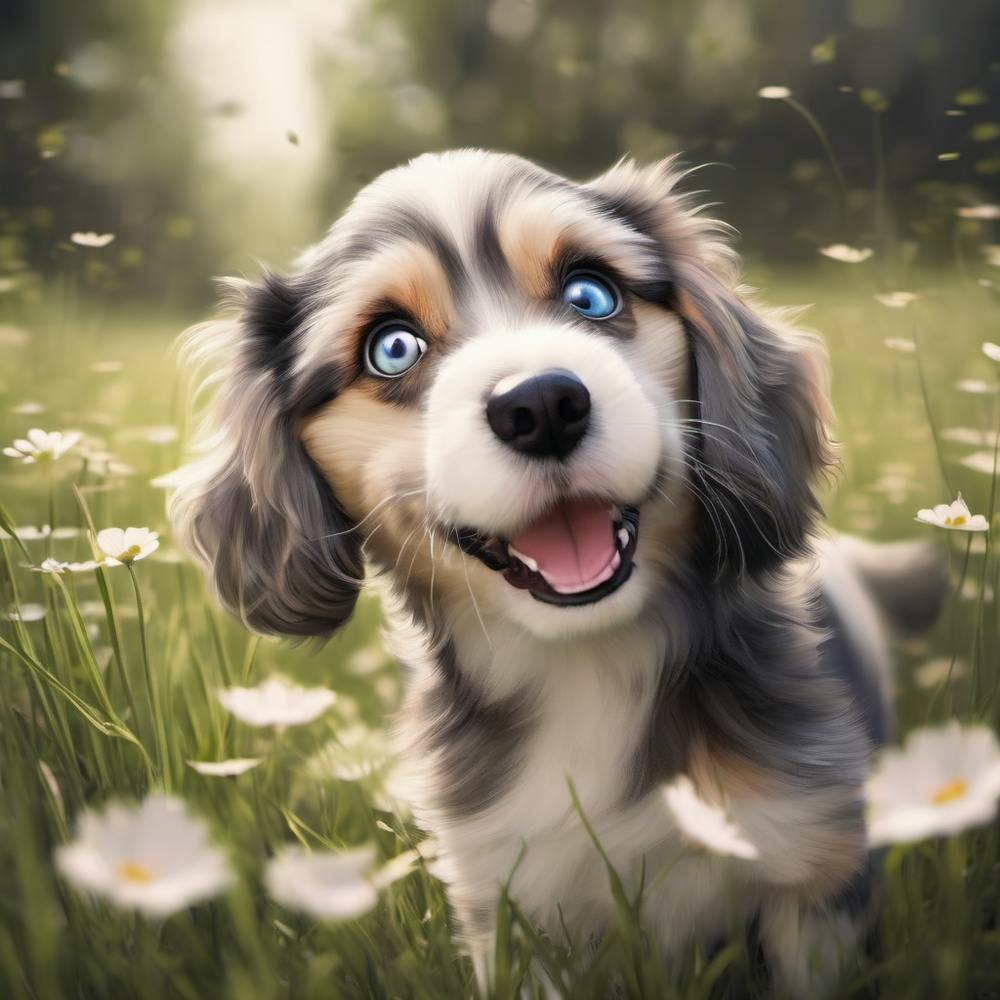 Puppy In The Meadow