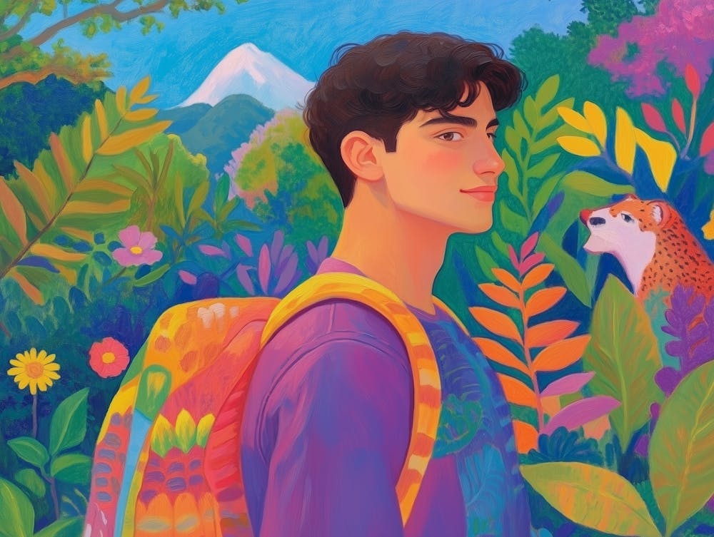 Boy With A Backpack