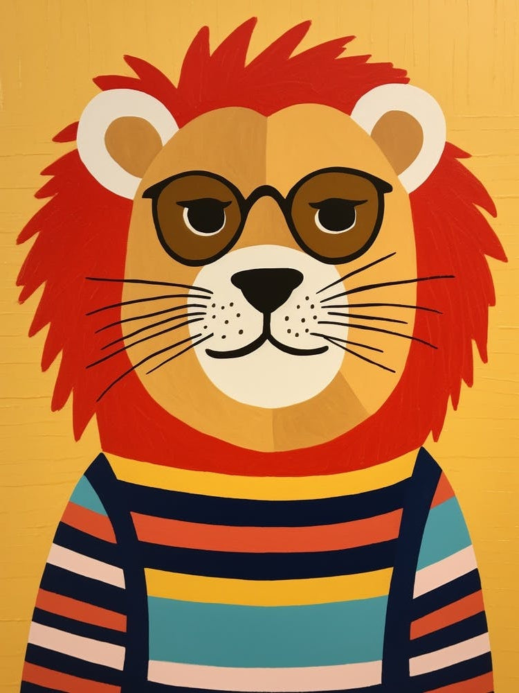 Little Lion 7 Wearing Sunglasses