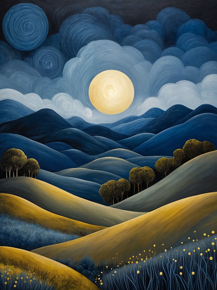Moonlight Over The Hills no1