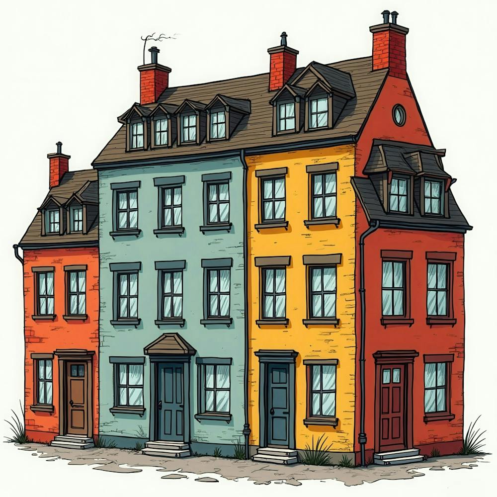Colorful Houses 4