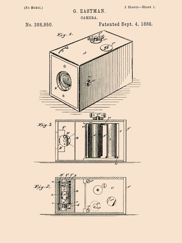 Camera Patent Vintage Poster 05