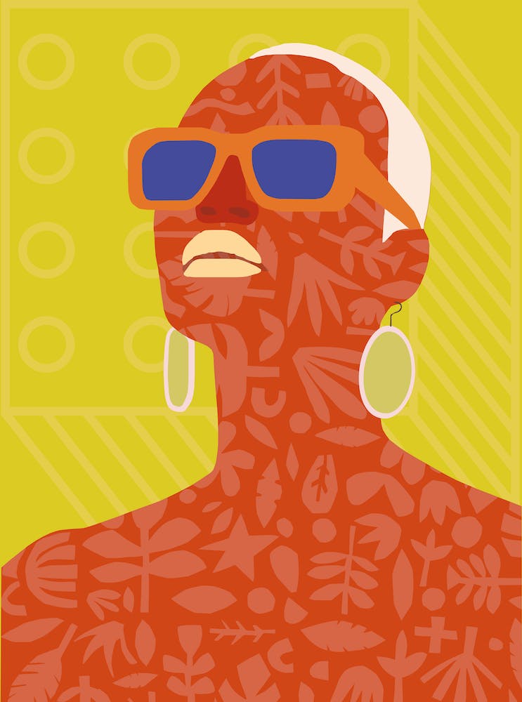 Sommerkönigin Illustration