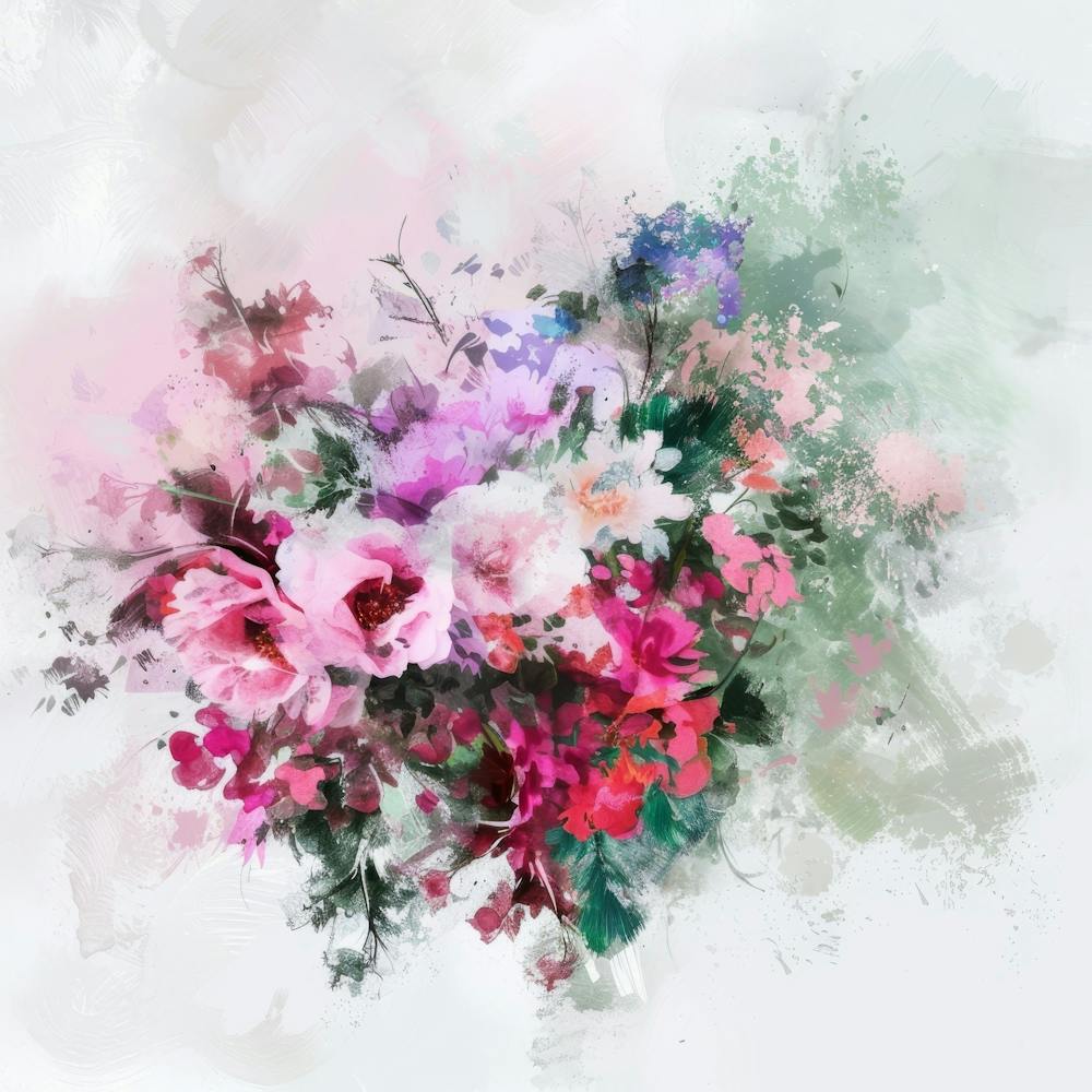 Watercolor Floral Bouquet