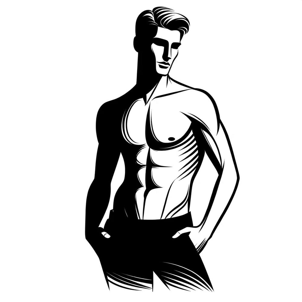 Man In Black And White