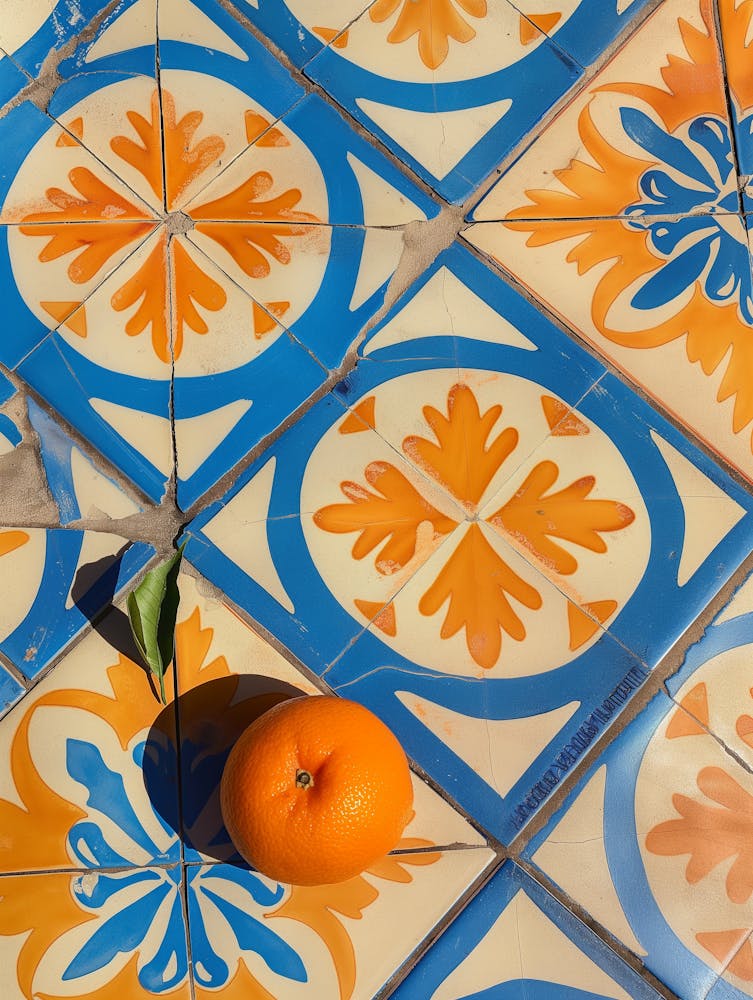 Orange On Tile