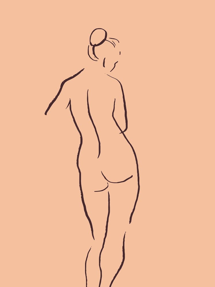 Figurative Line Art Peach Fuzz_2670657