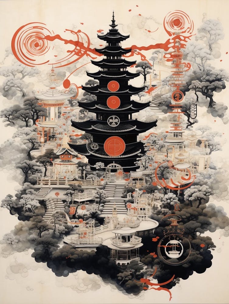 Japanese Calligraphy Illustration 2