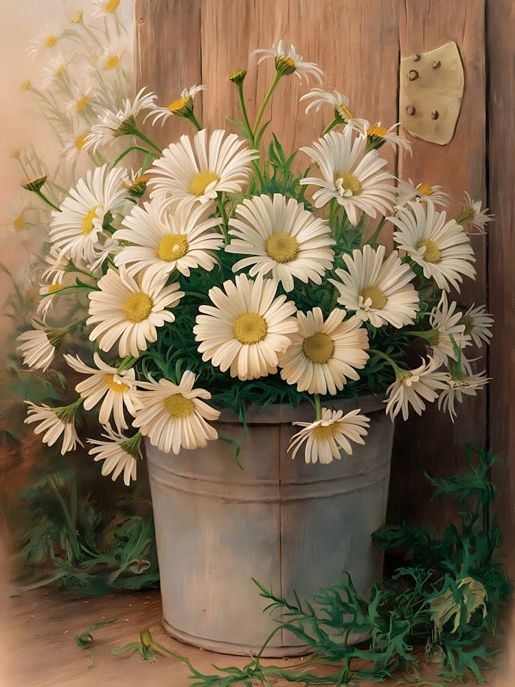 Daisies In A Bucket