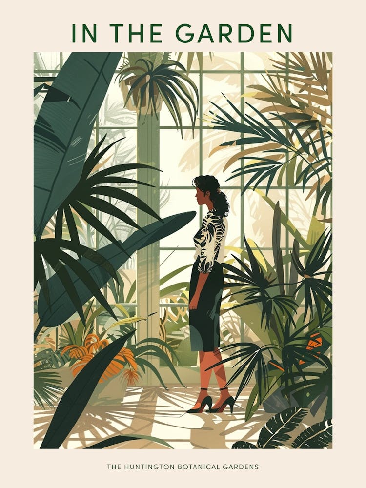 In The Garden Poster The Huntington Botanical Gardens 2