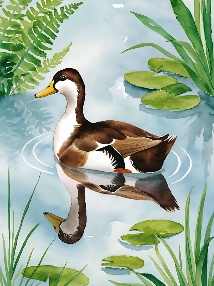 Duck In The Pond