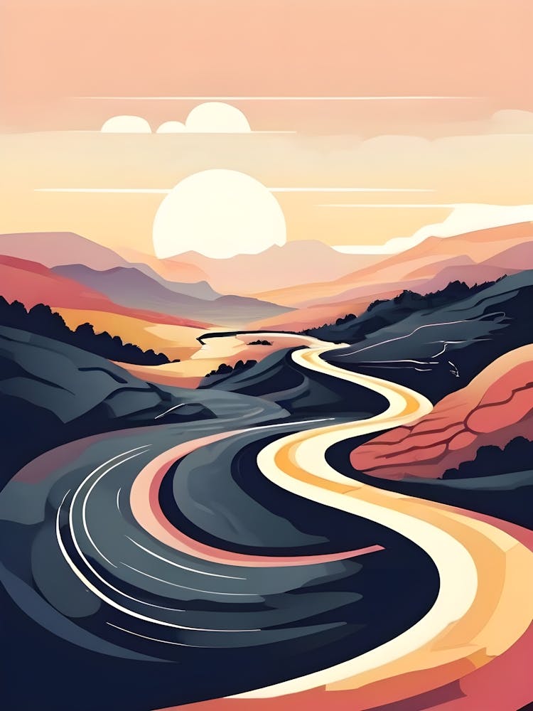 Landscape With Winding Road