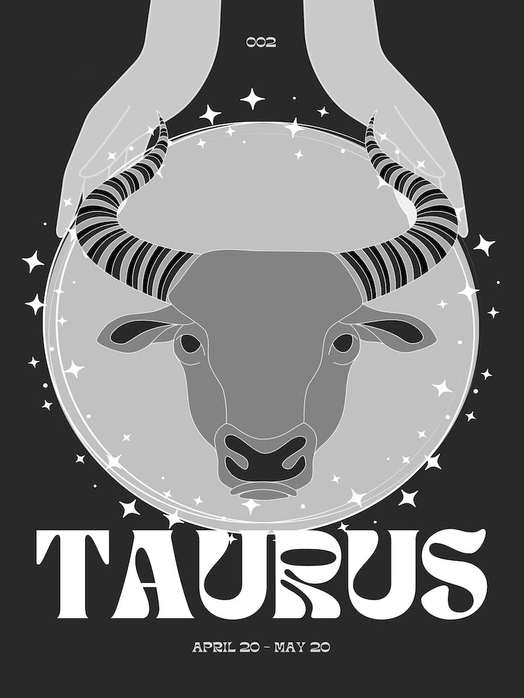 Black Zodiac Taurus