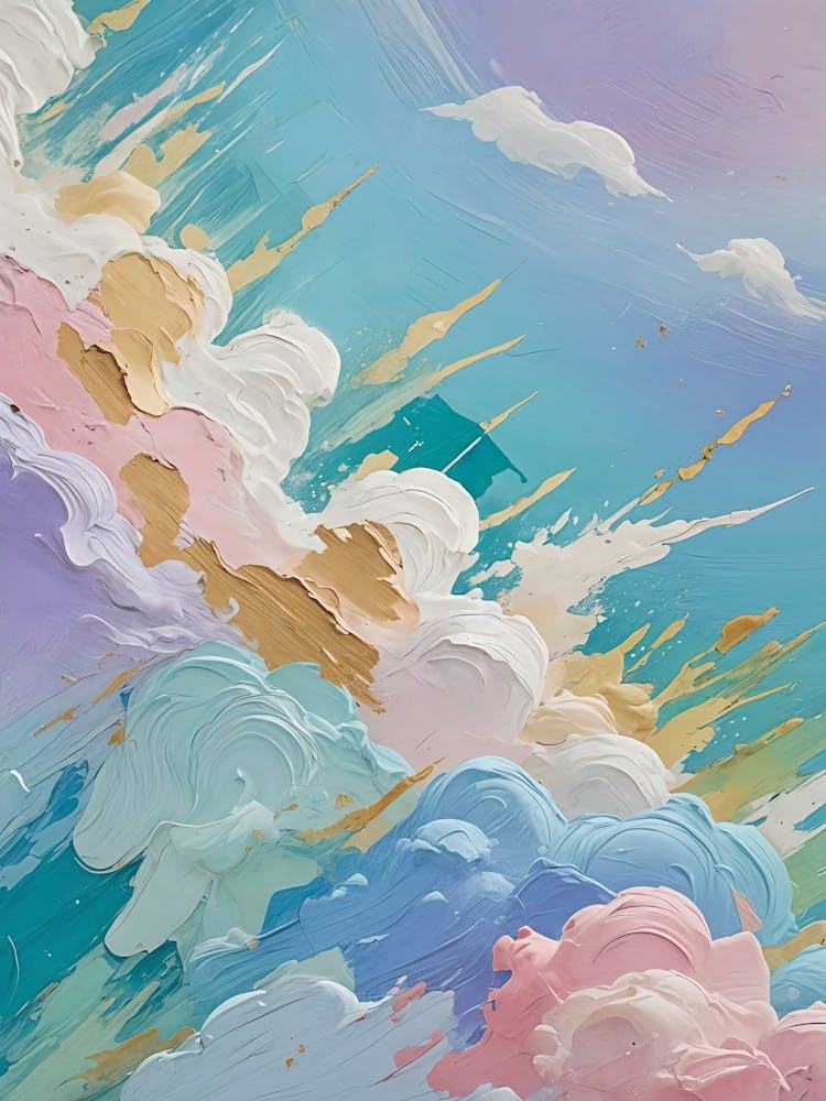 Rainbow Clouds In The Sky no4