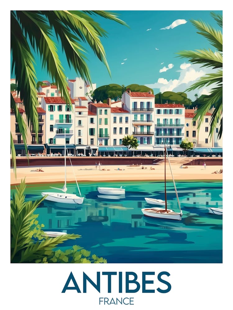 Affiche de voyage Antibes