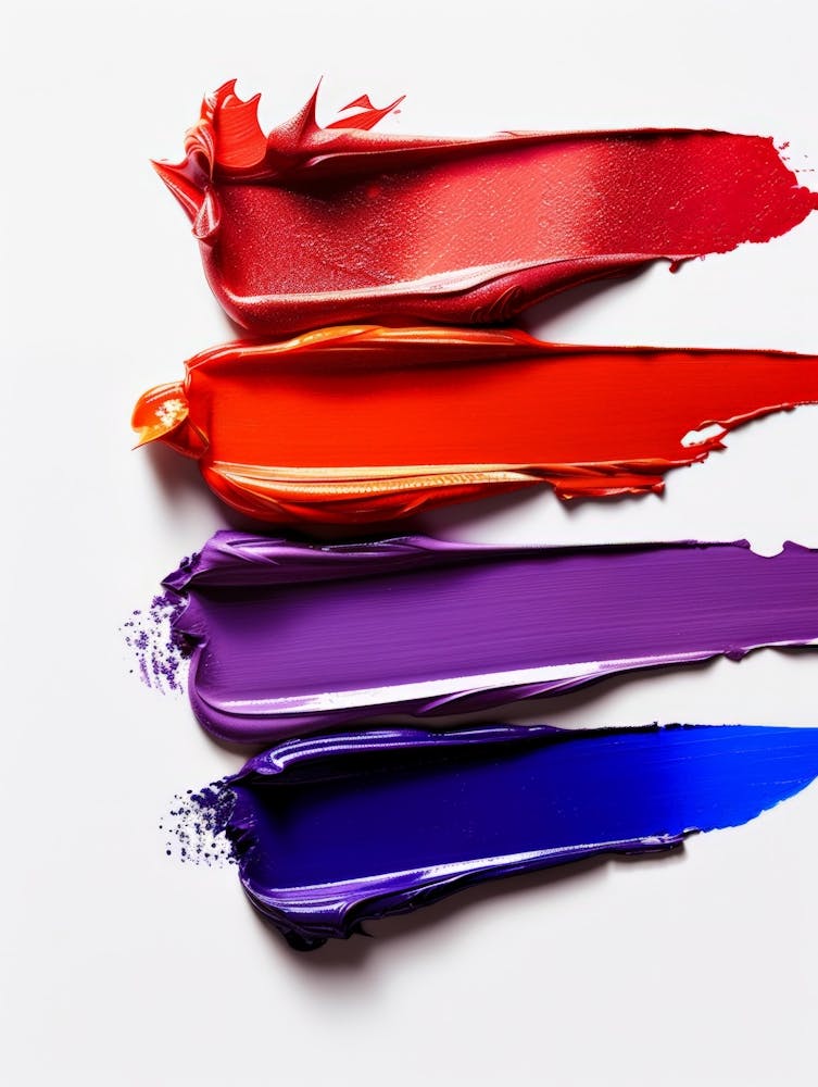 Lipsticks On A White Background 2