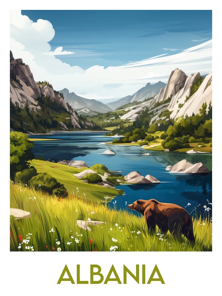 Affiche de voyage Albania