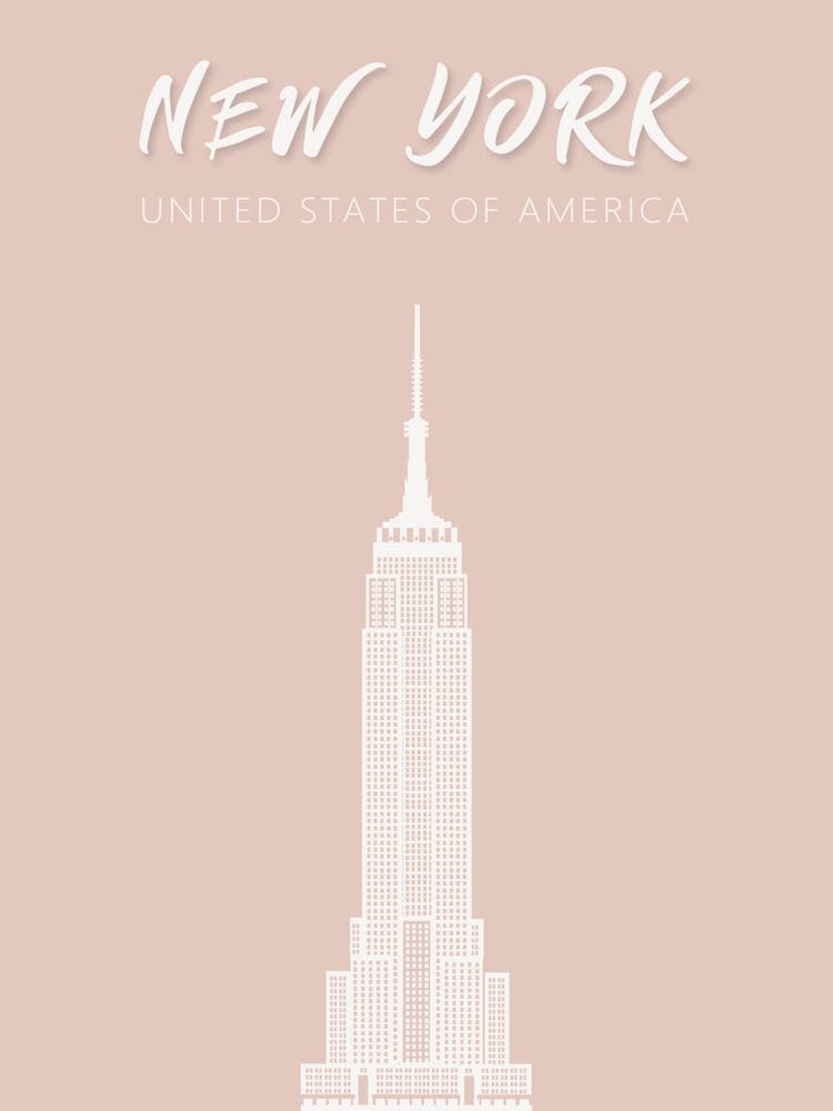 Pink New York Print