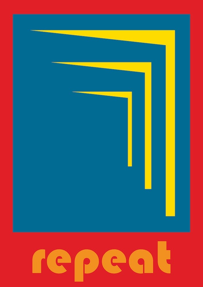 Repeat Bauhaus Colours Motivational