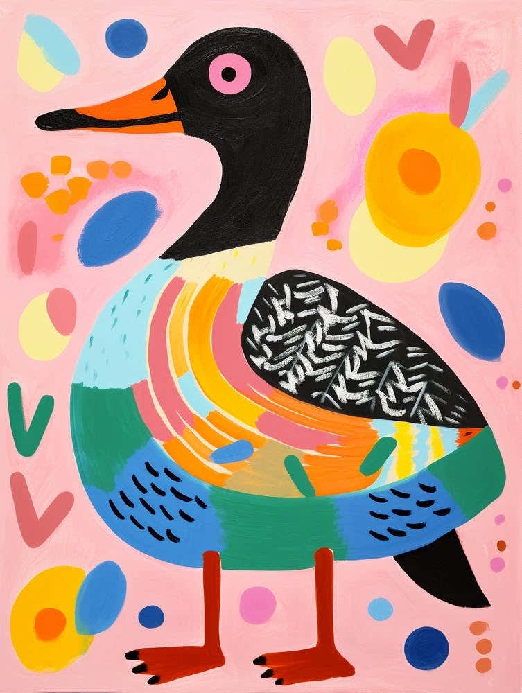 Pink Scandi Duck 5