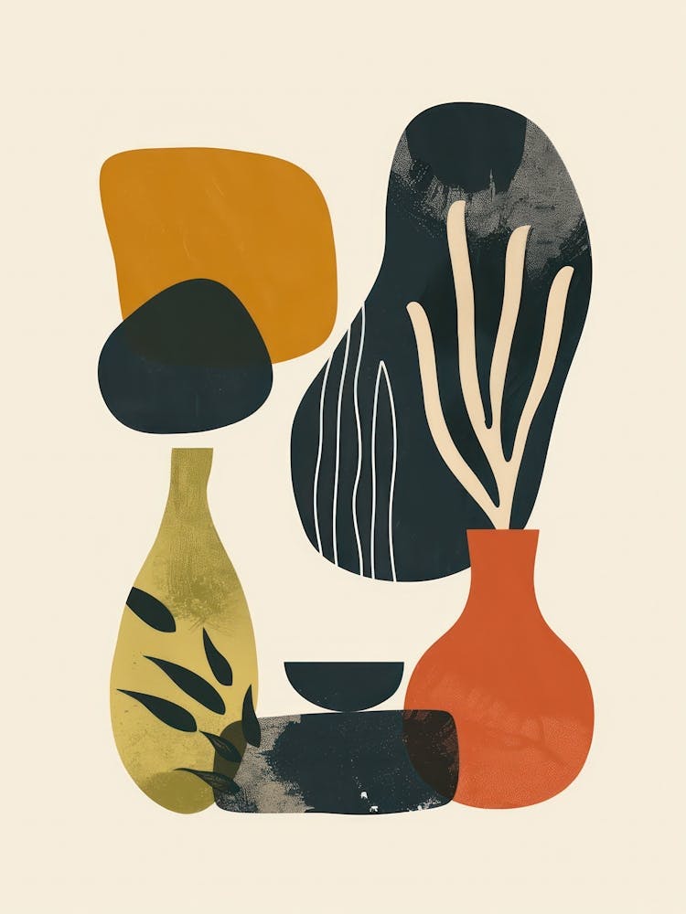 Abstract Objects Collection Flat Illustration 2