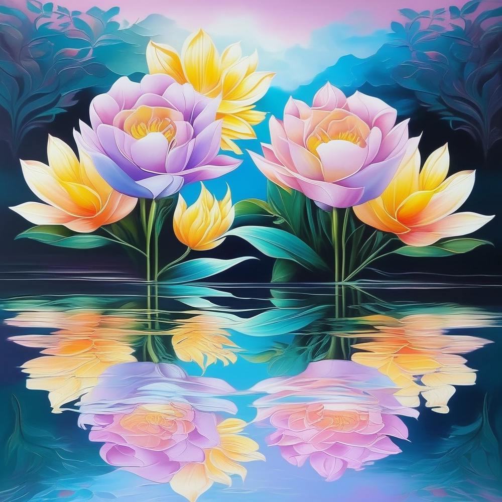 Bo Ho Style Pastel colored flowers
