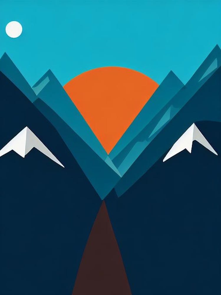 Stowe, Usa Modern Illustration Skiing Poster