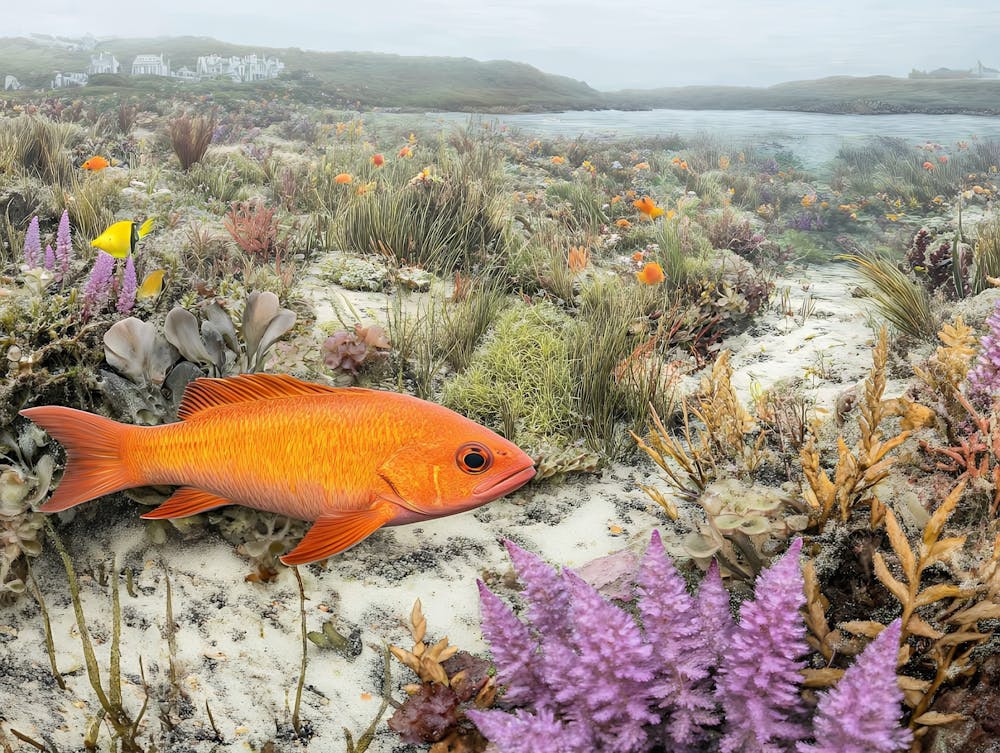 Orange Fish In The Sea
