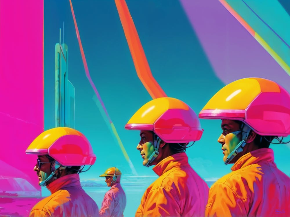 Futurismus orange