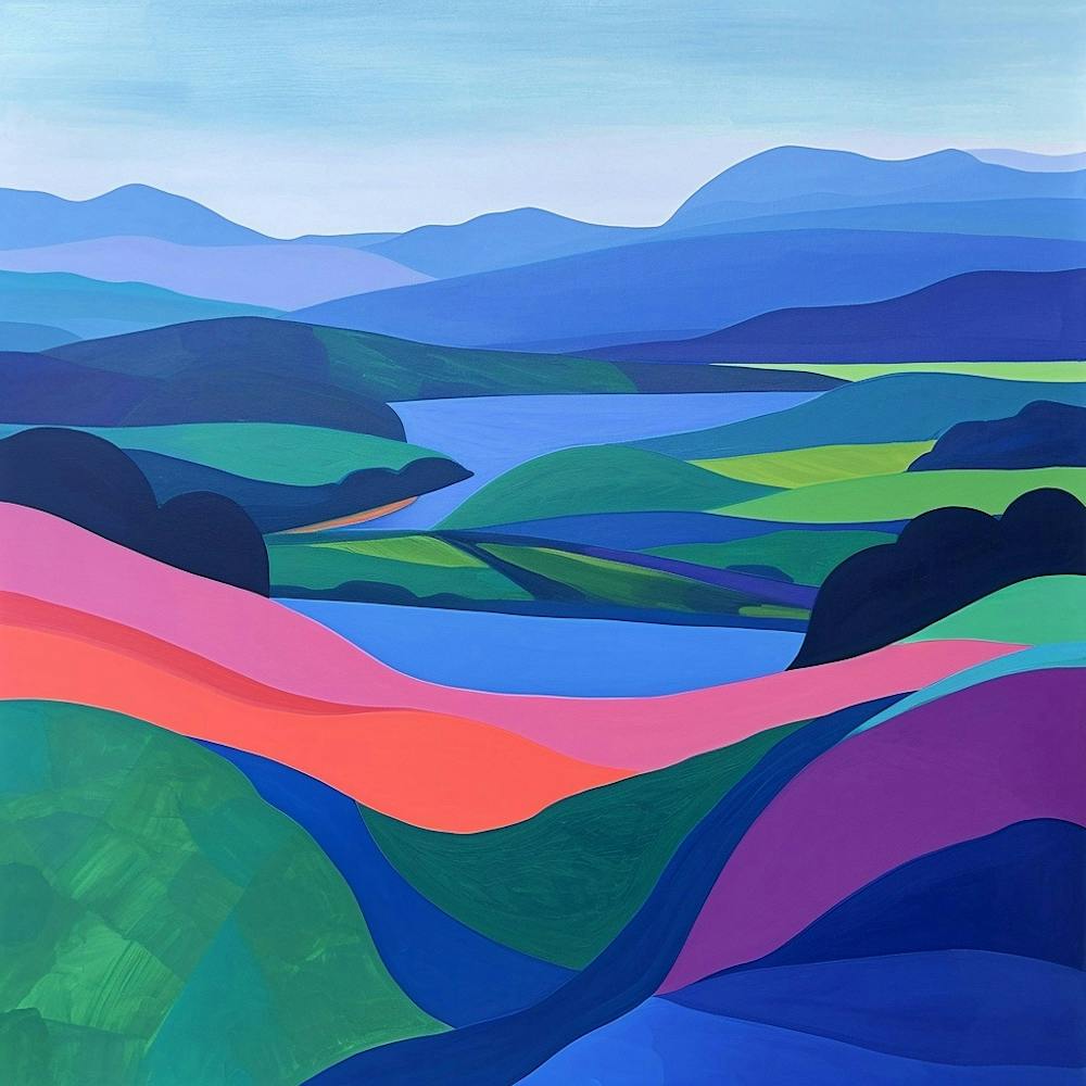 Colourful Abstract The Lake District England 2