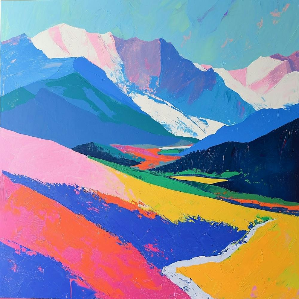 Colourful Abstract Tatra National Park Poland 1