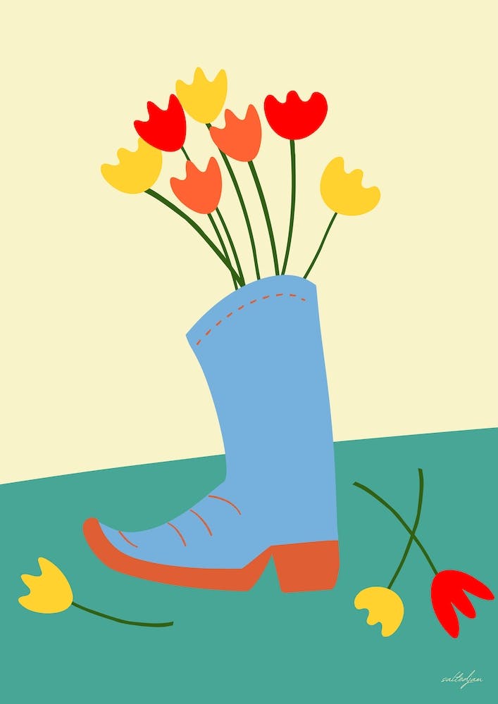 Floral Cowboy Boot