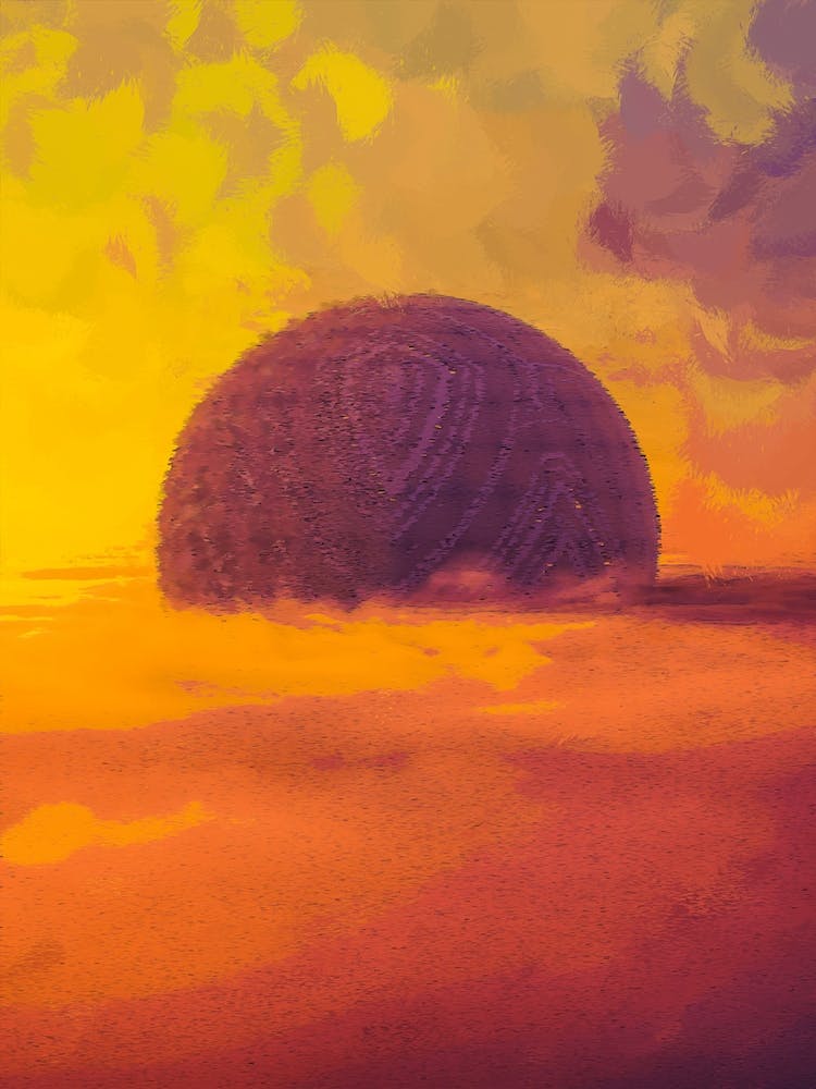 Abstraktes Alien-Raumschiff