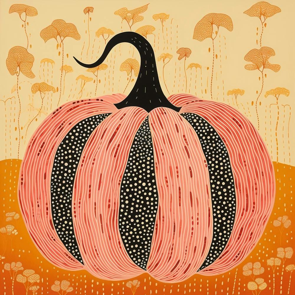 Yayoi Kusama Inspired Pumpkin Pink And Orange 11