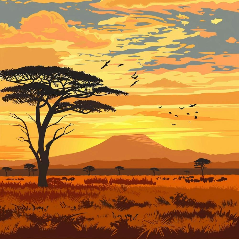 Sunset In The Savannah 4