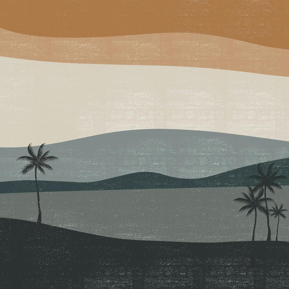 Palm Trees On The Beach 1