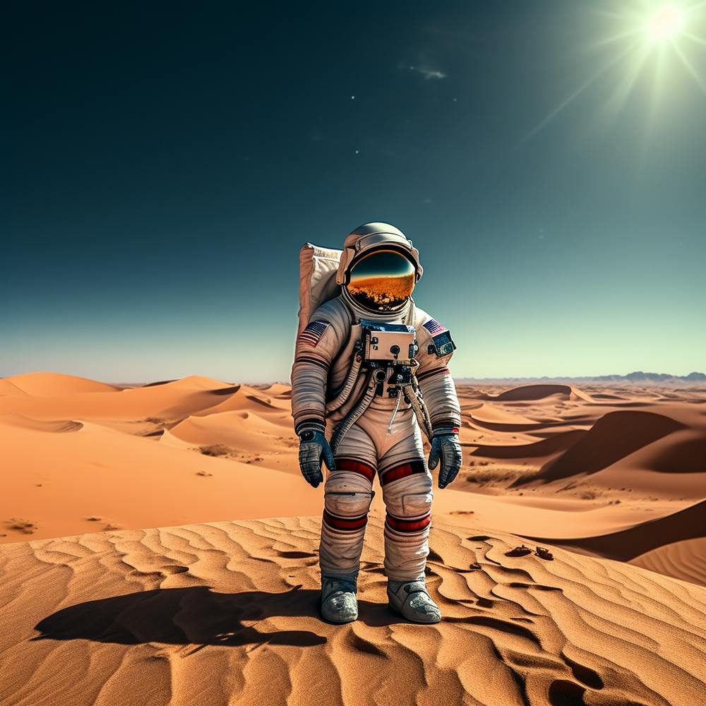 Astronaut In The Desert