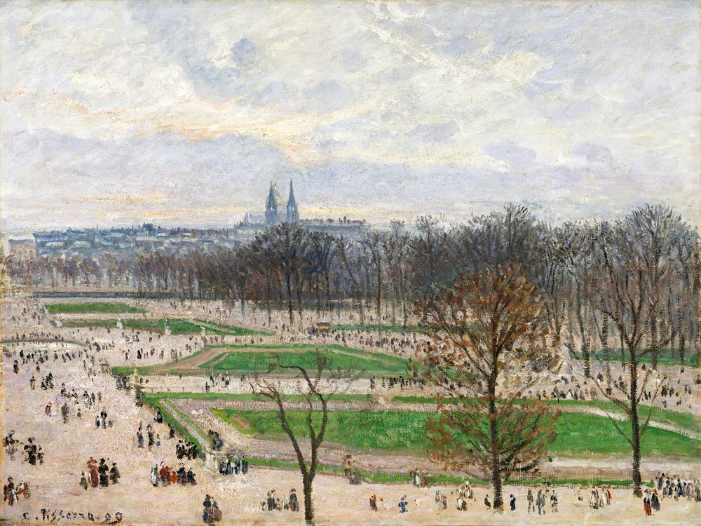 The Garden Of The Tuileries On A Winter Afternoon (1899), Camille Pissarro 1