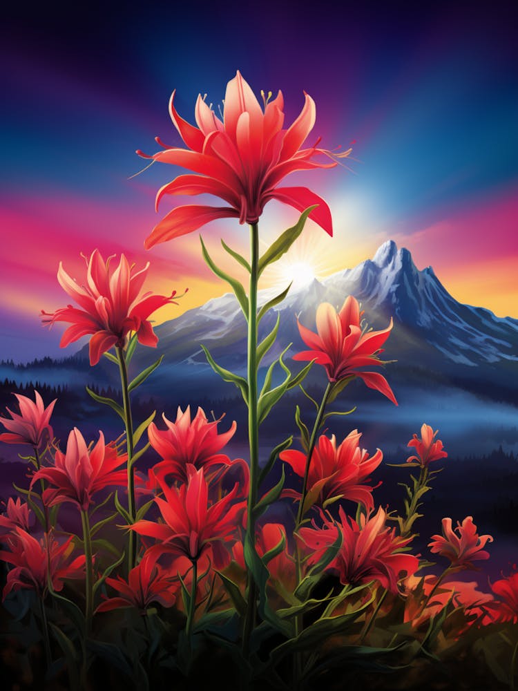 Indian Paintbrush Wildflower  (1)