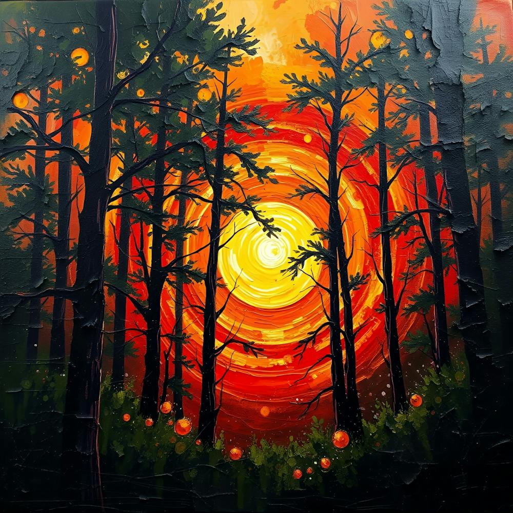 Sunset In The Woods 4